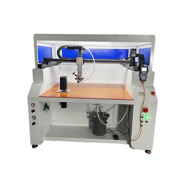 Vertical rotary 4-axis speaker gluer