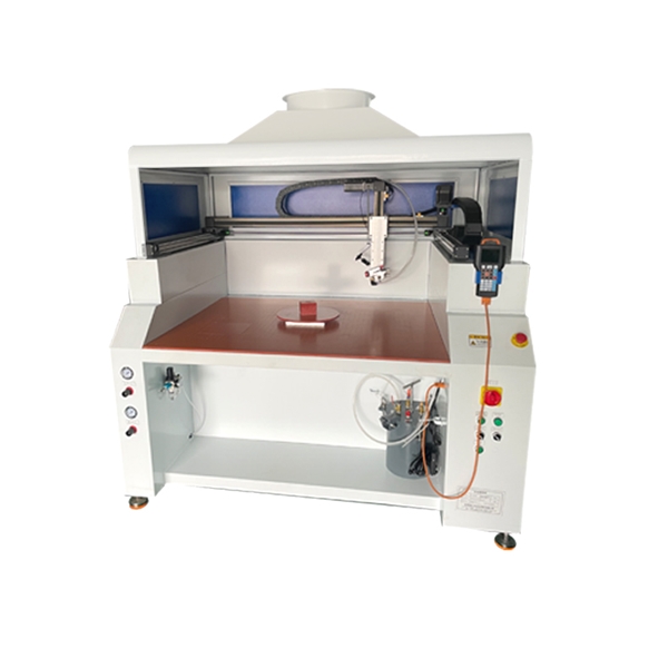 4-axis rotary gluing machine in speaker cabinet
